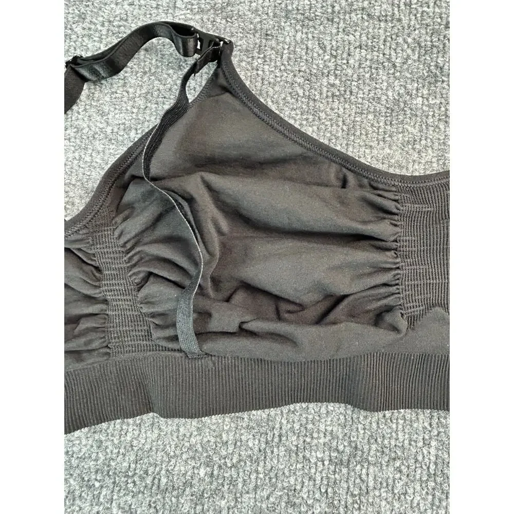 SKIMS Black Seamless Wireless Bra L XL Sculpting Adjustable Strap Bralette NWOT - Picture 7 of 9
